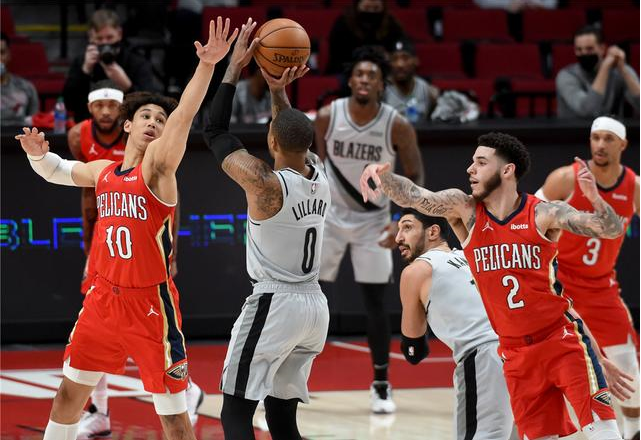  锡安威廉姆斯暴扣，鹈鹕主场击退开拓者队